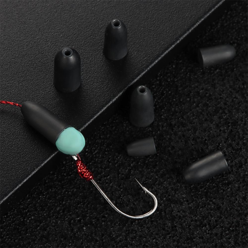 5Pcs High Quality Line Sinkers Weights Sinker Brass Hook Connector Tungsten Fishing Lead Fall
