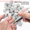 50 шт. Диск из нержавеющей стали для полировки педикюра 10 мм Самоклеящиеся губки для полировки Сменный аксессуар для педикюра
