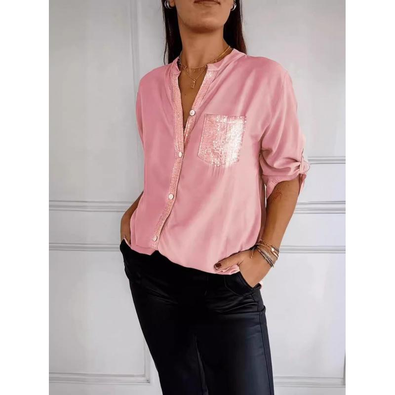 Рубашка со стразами для трансграничных поездок 2024
