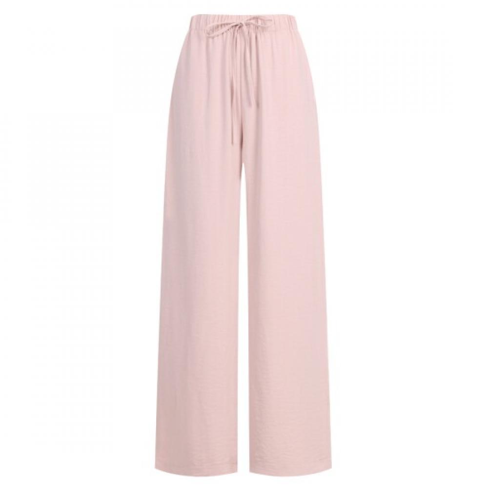 Shop Women Ribbon Waistband Cool Ice Wide Pants Pink Pic Wpt 20649