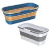 Collapsible Bucket Portable Folding Bucket Car Wash Basin Silicone Washing Bucket Camping Home Foldable Cleaning Mop Bucket