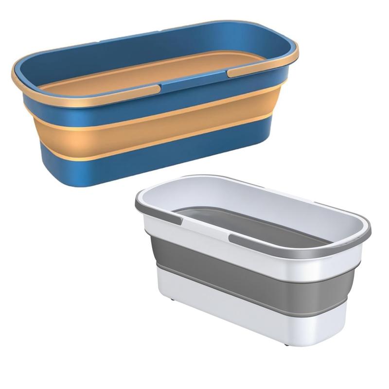 Складное ведро, портативное складное ведро, умывальник для автомобиля, силиконовое ведро для мытья, складное ведро для кемпинга и дома, швабра для чистки