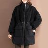 Women's Winter Loose Thickened Mid-length Warm Jacket Long-sleeved Hooded Temperament Cozy Jacket