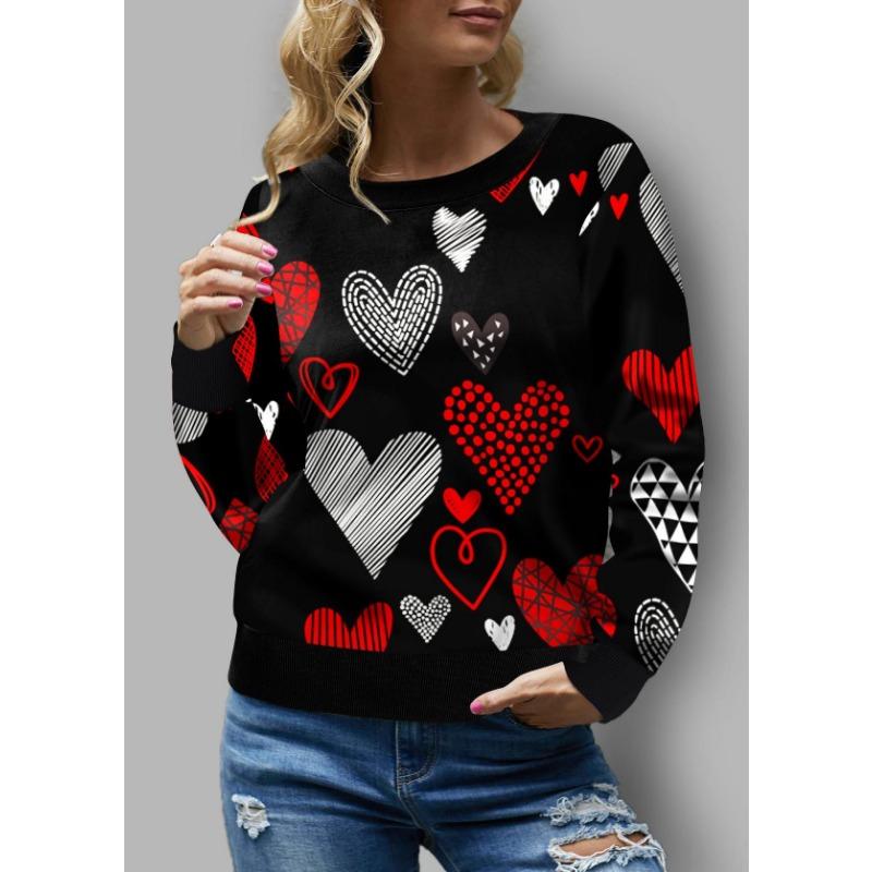 Осенний женский топ с принтом тай-дай, круглый вырез, длинные рукава, повседневный свободный пуловер