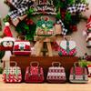 Santa Claus Tinplate Handbag Candy Box Merry Christmas Decoration for Home Xmas Ornaments Navidad Kids Cookie Gift Iron Box