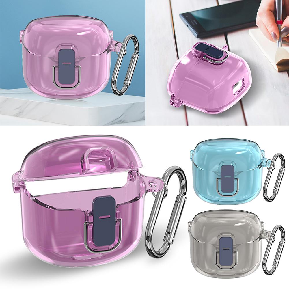 Protective Cover Shockproof Hard PC Shell Clear Case Cover Earbuds Skin Cover Anti-drop for JBL Tune Flex 2025 Wireless Earbuds