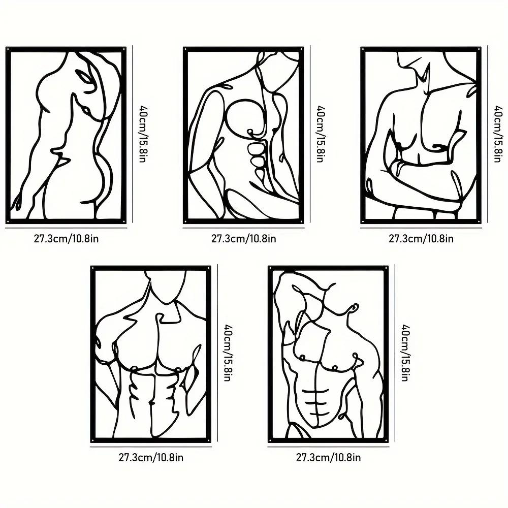 Привлекательное современное настенное произведение искусства из металла — выбор домашнего декора. Абстрактный дизайн для жилых помещений, таких как спальня, ванная комната, гостиная.