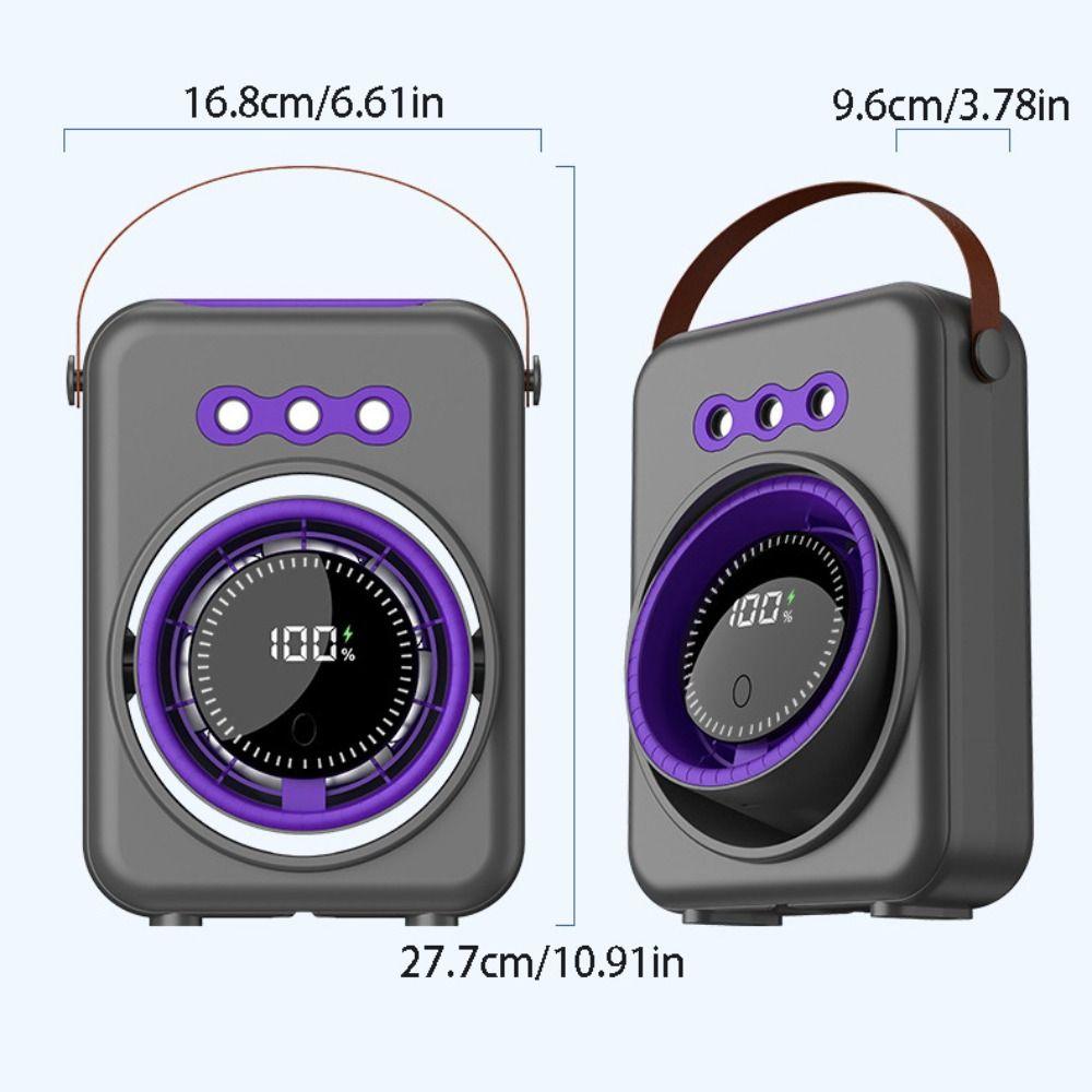 Triple-Hole Desktop Humidifying Fan 100-Speed Adjustment Mini Air Cooler Outdoor Tent