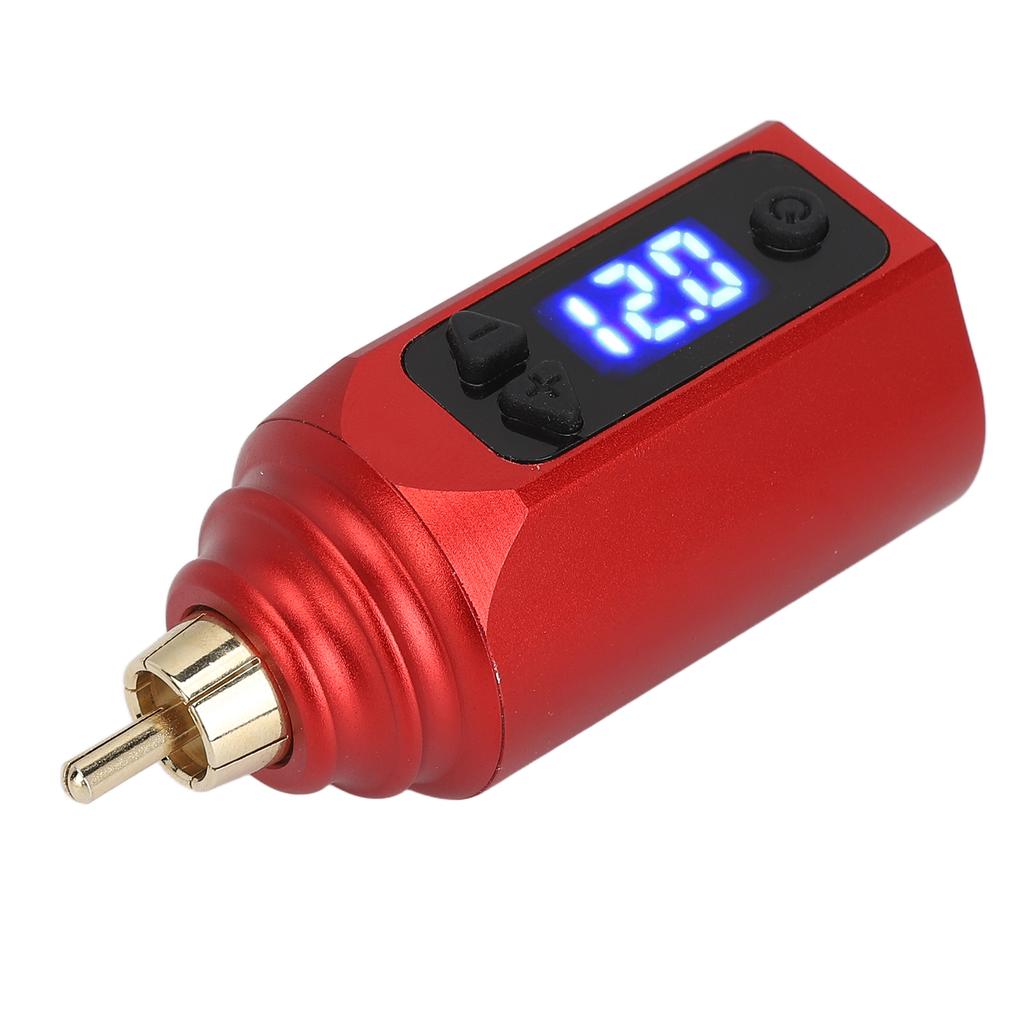 Беспроводной блок питания для татуировок со светодиодным дисплеем, USB-аккумулятор 1500 мАч, регулируемый аккумулятор для тату-ручки