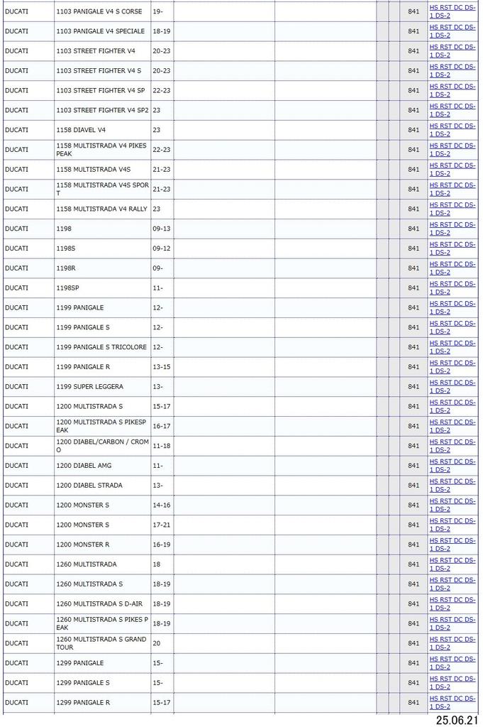 KITACO SBS Brake Pads 841HS Sintered Metal GSX1300R Hayabusa NINJA H2 H2R Aprilia Ducati Husqvarna KTM MV Agusta Triumph Brembo Caliper GSX-R600 etc.