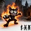 29 см Черная Кошка 99 Ночей В Лесу 99nights Милые Аниме Аксессуары Мягкие Подушки Наполненные ПП Хлопком Фанаты Подарки Декор Для Дома