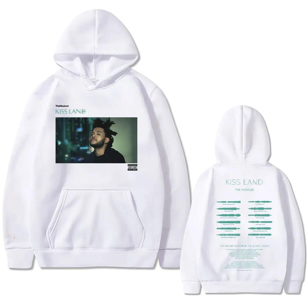Модная Уличная Спортивная одежда Weeknd Kiss Land Двусторонний принт мужской Осенний флисовый Худи С длинным рукавом одежда