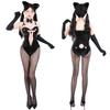 Костюм для косплея Bunny Girl, большой размер, костюм для косплея Bunny Girl, черный x розовый, костюм для косплея Cat Girl, высокие ножки, костюм для Хэллоуина, фотосессия для мероприятий x Pink Cat Girl [Kamizu
