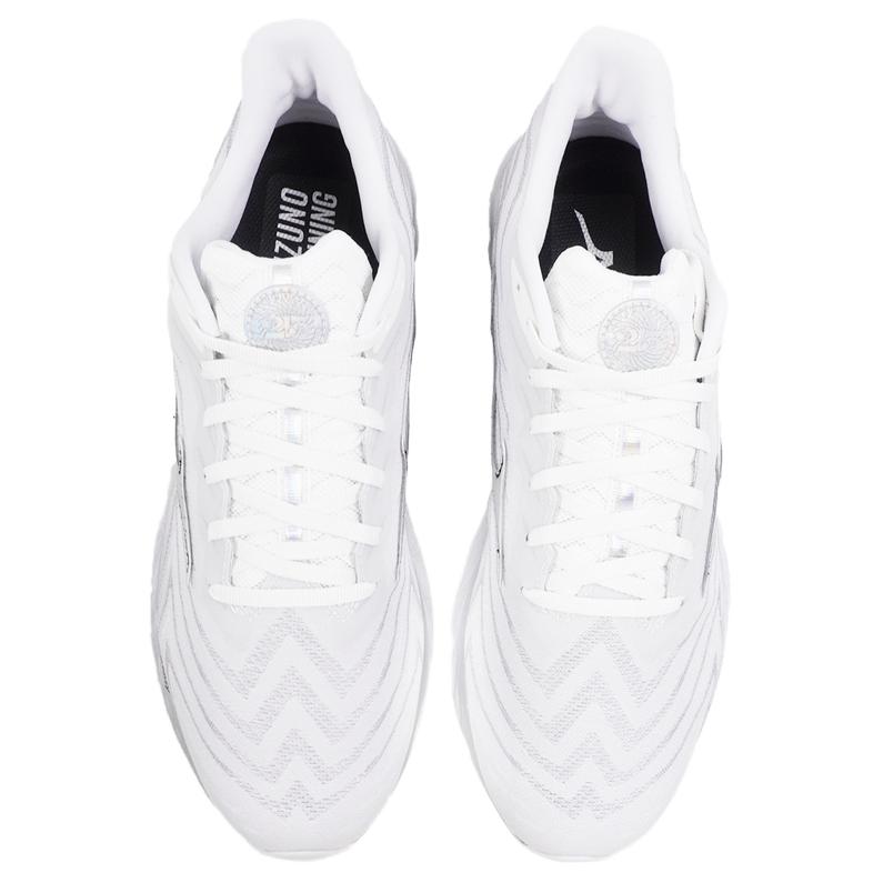 Mizuno Wave Creation 25 Юбилейные Белые Серебристые Мужские Кроссовки Nimbus-Cloud J1GC242801