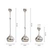 European Luxury Silver Teardrop Metal Candle Holder for Home Decor
