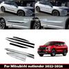 Для Mitsubishi Outlander -2026 Черные ABS Накладки на боковые двери Кузовные молдинги Накладка Боковой Защитные полосы от царапин Отделка