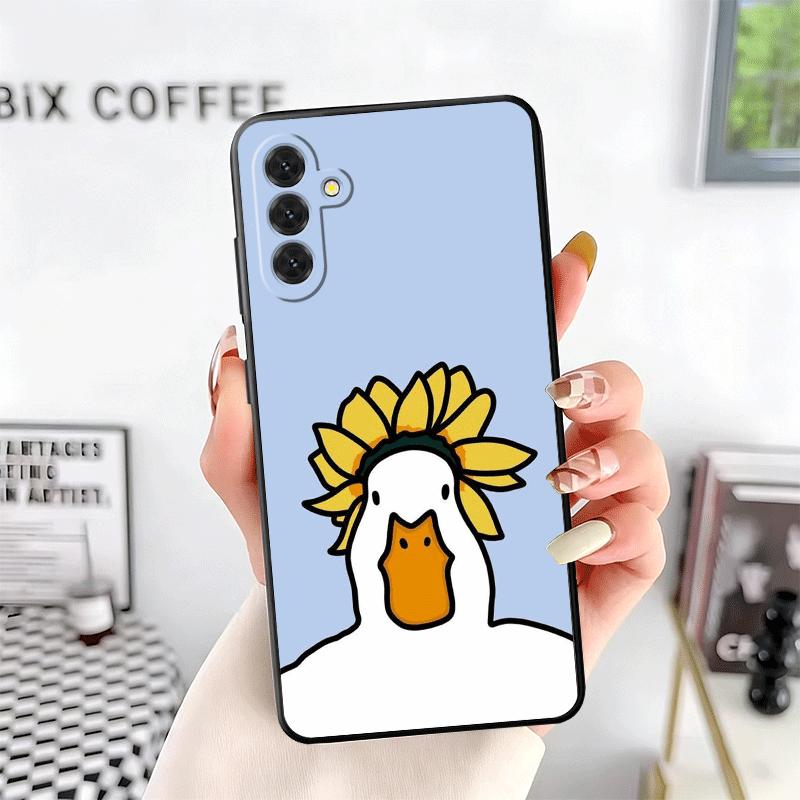 Забавная мультяшная гусь Игра Мягкий чехол для телефона для Samsung A17 A37 A57 A16 A26 A36 A56 A15 A25 A35 A55 A14 A24 A34 A54 A13 A23 A33 A53