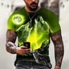 Винтажные мужские футболки с 3D принтом волка, повседневные уличные мужские спортивные футболки с короткими рукавами, мужская футболка большого размера, мужская одежда, летняя одежда