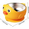 Baby Cup with Suction Cup for Independent Eating, Leak-proof Shockproof Design, Yellow Cartoon, Ideal for Nursery and Highchair