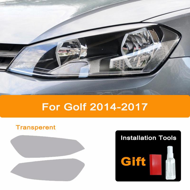 Высокое разрешение для Volkswagen VW Golf 7 8 MK7 2014-2025 Автомобильная фара черная защитная пленка задний фонарь прозрачная наклейка TPU