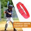 Бейсбольный ремень с регулируемыми отверстиями, эластичный дизайн, для молодежи и взрослых, удобный эластичный ремень, пояс из искусственной кожи, спортивный аксессуар