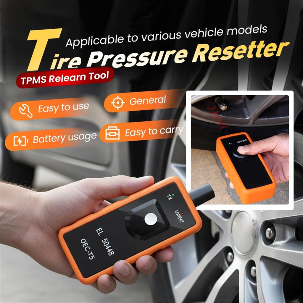 Инструмент сброса датчика TPMS EL-50448 OEC-T5 Устройство активации системы мониторинга давления в шинах с индикатором TX и низкого заряда батареи для автомобильного использования