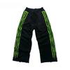 ZYLLO Claw Triple Stripe Fluorescence Sweatpants Y2K Streetwear Hip Hop Personality Glow Casual Pants Cotton Drawstring Joggers