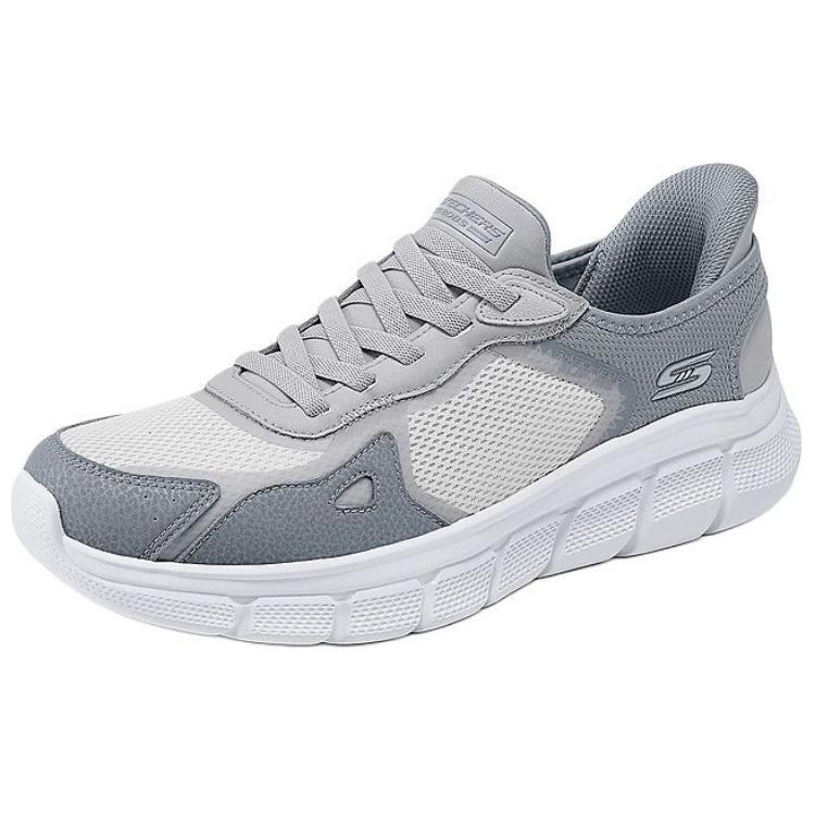 Skechers Bobs B Flex Удобные Мягкие Низкие Повседневные Кроссовки Мужские Серый 118314-GRY