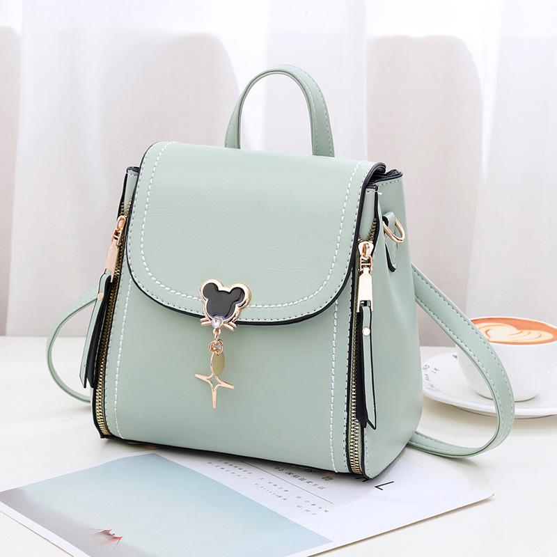 Internet Celebrity Small Square Bag Double Shoulder Women's Backpack Popular Bag 2025 New Trendy Versatile Shoulder Messenger Bag Women's Bag