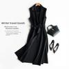 Women's Wool Blend Vest - Autumn/Winter 2025 Collection: Stylish Long Suit Collar Waistcoat