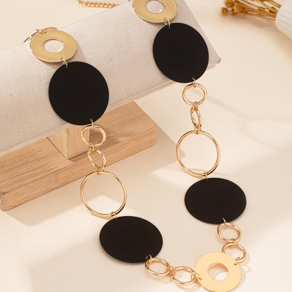 Модное простое длинное ожерелье-кольцо для женщин