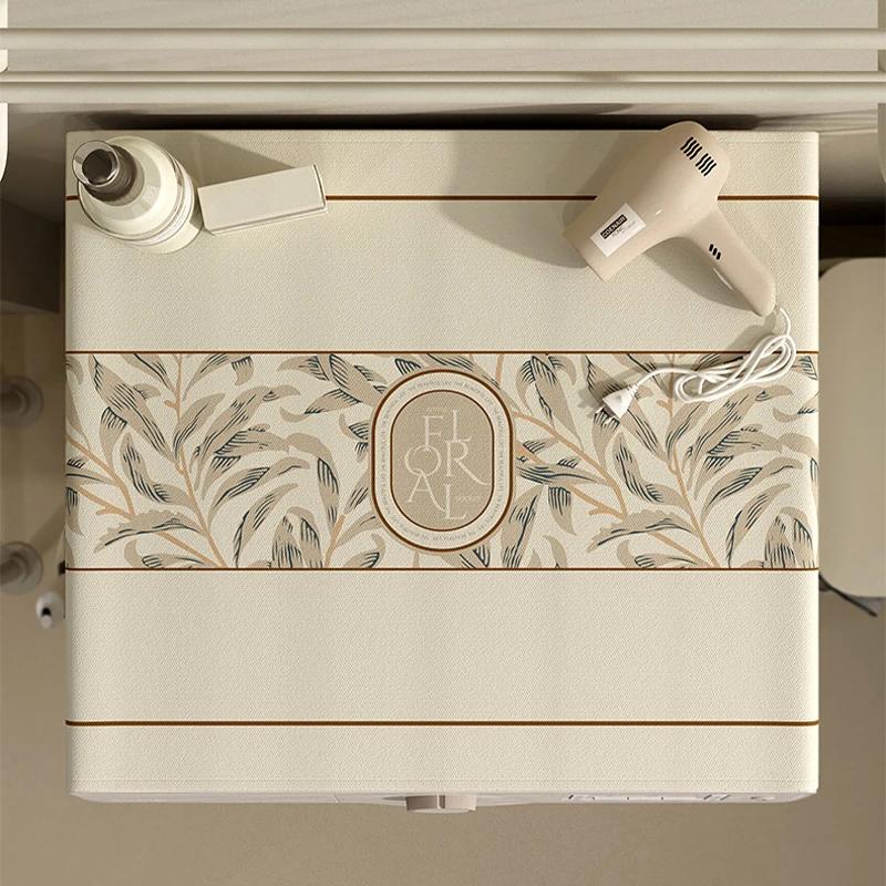 Листья Узоры Пылезащитный Чехол Стиральная Машина Пылезащитный Коврик Карманный Дизайн Красивый Холодильник Защитная Подкладка Бытовые Товары Для Дома