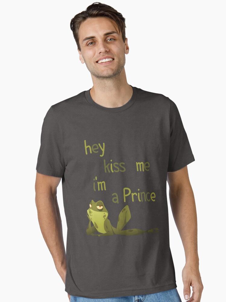 The Princess and the Frog kiss me i'm a prince funny frog lol Essential T-Shirt