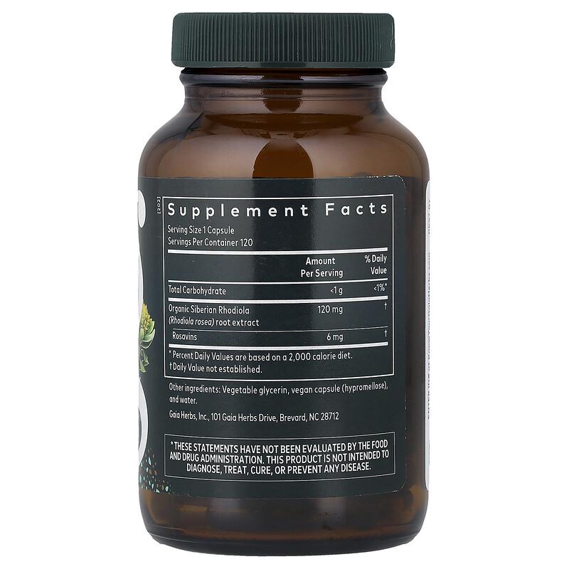 Rhodiola Rosea, 120 Liquid Phyto-Caps® (120 mg Per cap)