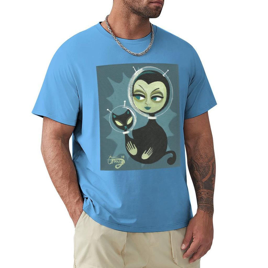 Футболка с коротким рукавом «Марсианская красавица», футболка в стиле аниме, футболка большого размера, графическая футболка, футболка для мужчин