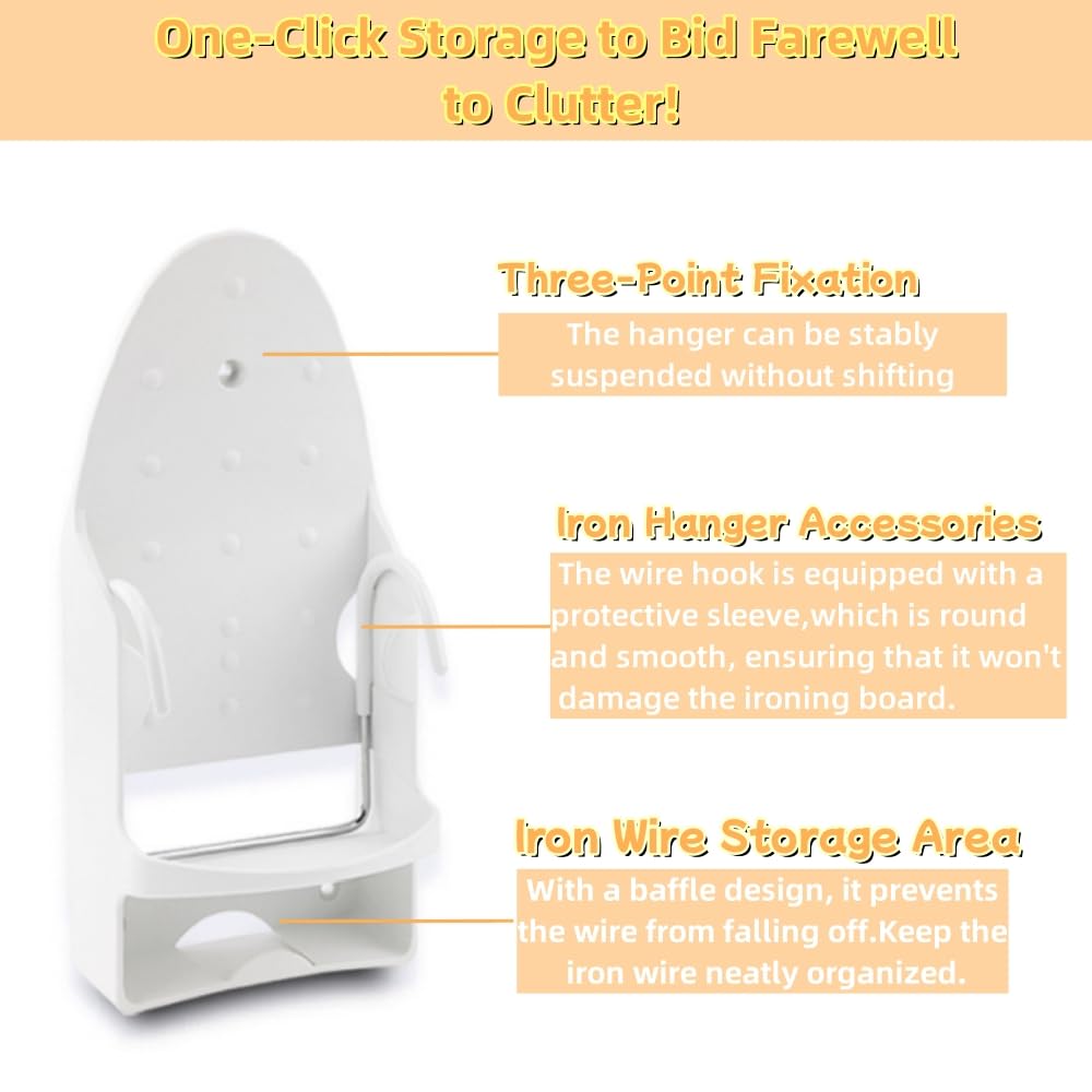 ZHXKSH Wall Mount Ironing Board Laundry Storage Removable Electric Holder