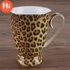 Hi Nordic Fashion Ceramic Coffee Mug Creative Porcelain Leopard Handgrip Breakfast Milk Tea Cup Office Water Bottle Drinkware