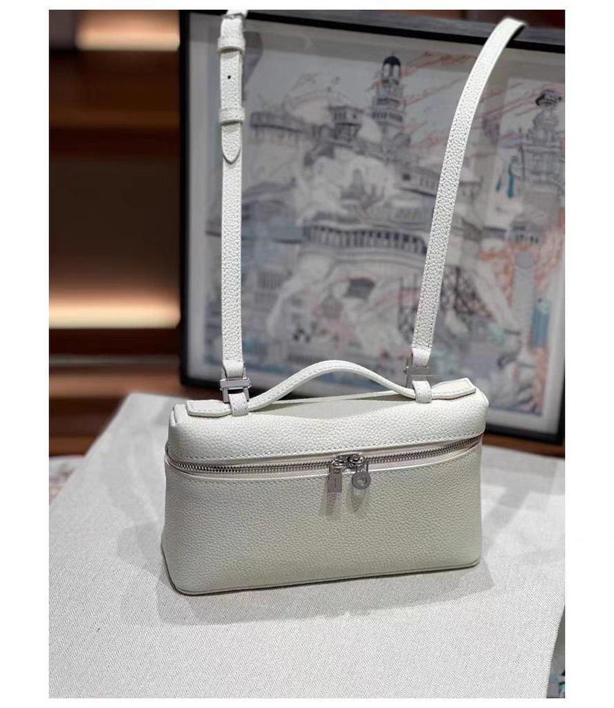 2024 женская сумка через плечо и на плечо из натуральной кожи с зернистой кожей личи - модная сумка и косметичка