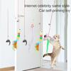 Interactive Toy For Kitten Playing Teaser Wand Toy Sticky Disc Funny Self-hey Swing Elastic Cat Supplies Interactive Cat Toy
