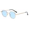 Vintage Polygonal Women Sunglasses Trendy Brand Metal Small Frame Gold-trimmed Gradient Sun Glasses