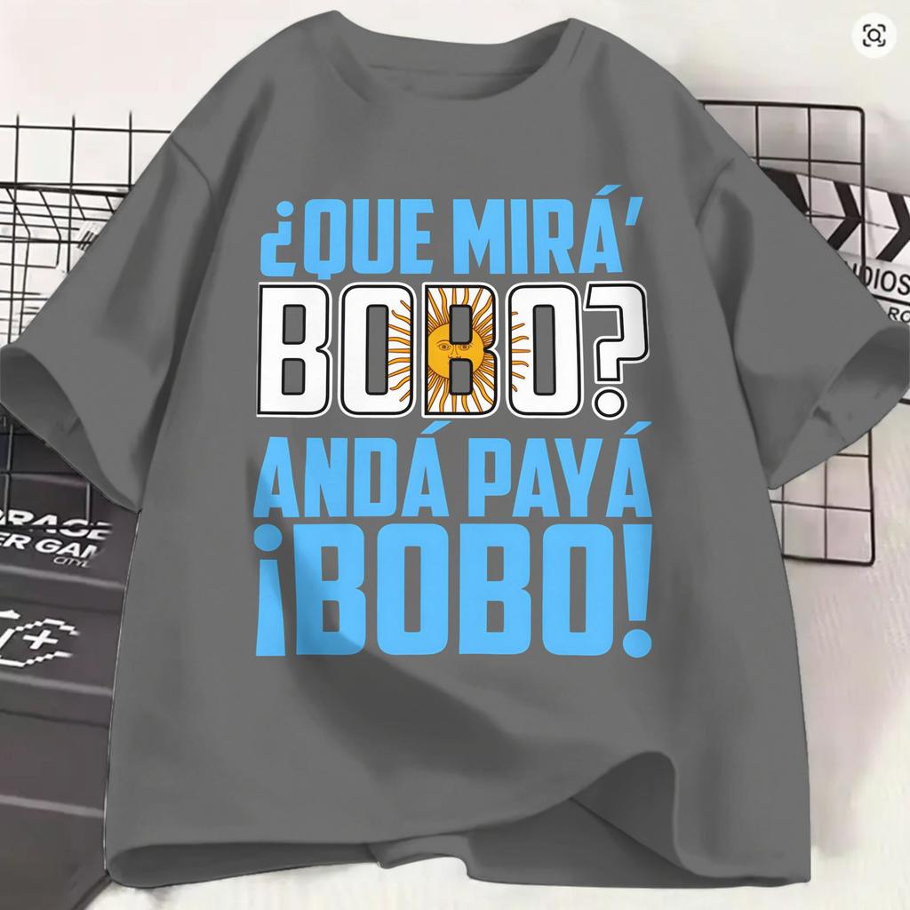 Que Miras Bobo Tshirts Unisex Meme Unique Cotton Tee Shirt Crewneck Short Sleeve T Shirt Summer Clothing