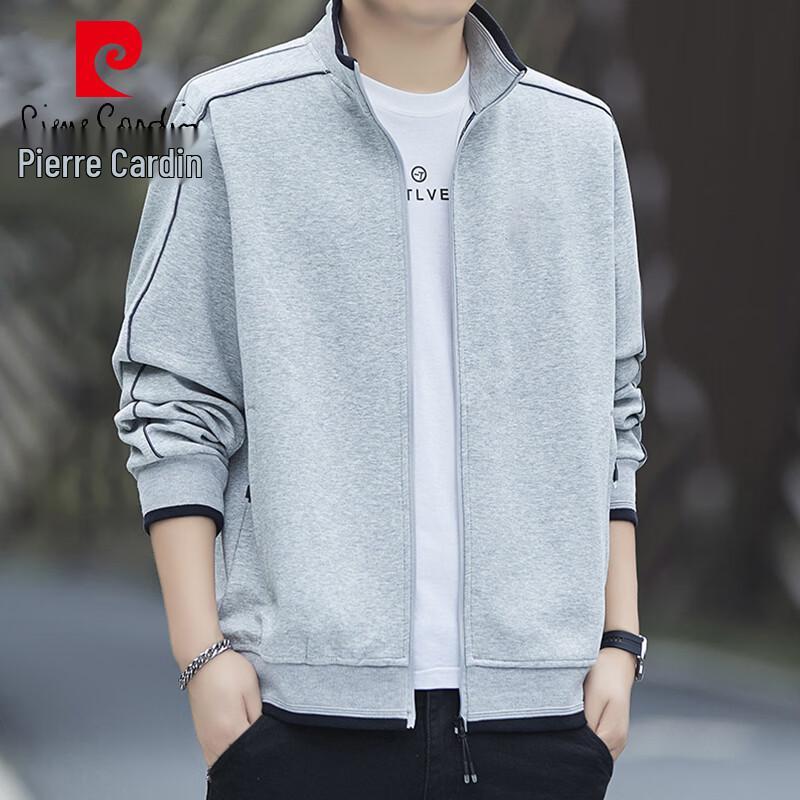 Pierre Cardin Men's Stand Collar Full-Zip Sweatshirt