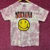 Футболка Nirvana Nevermind Smiley Face тай-дай гранж