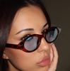 New Small Oval Sunglasses Women Brand Designer Fashion Black Sun Glasses Female Trend Ladies Eyeglasses Uv400