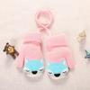 Baby Boys Girls Plush Soft Cute Knitted Mittens Thick Warm Kids Gloves