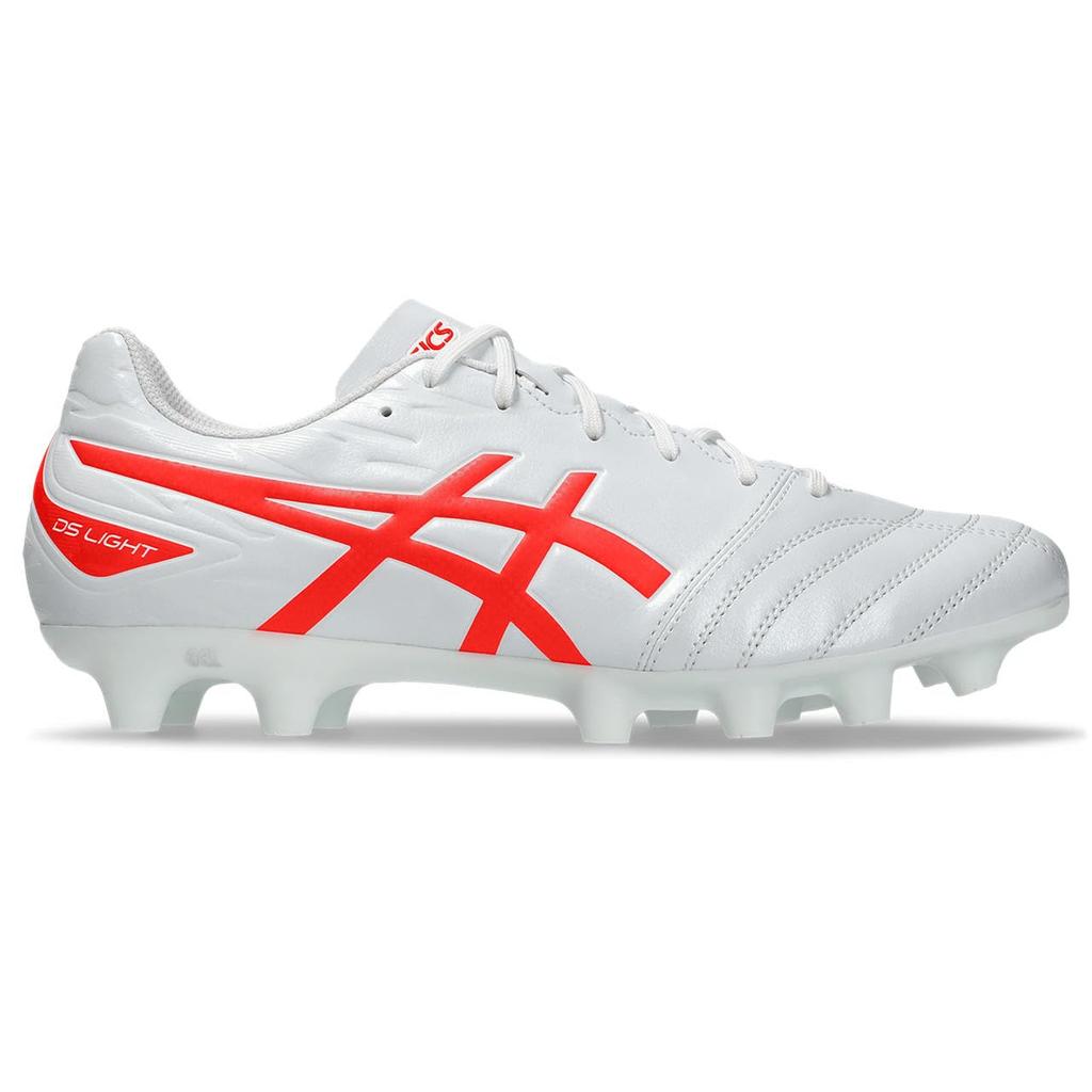 Asics DS LIGHT CLUB 1103A097 Soccer Unisex Size 104 Size 3E Shoes, Adult, (White/Flash Red), 26.5 Cm,
