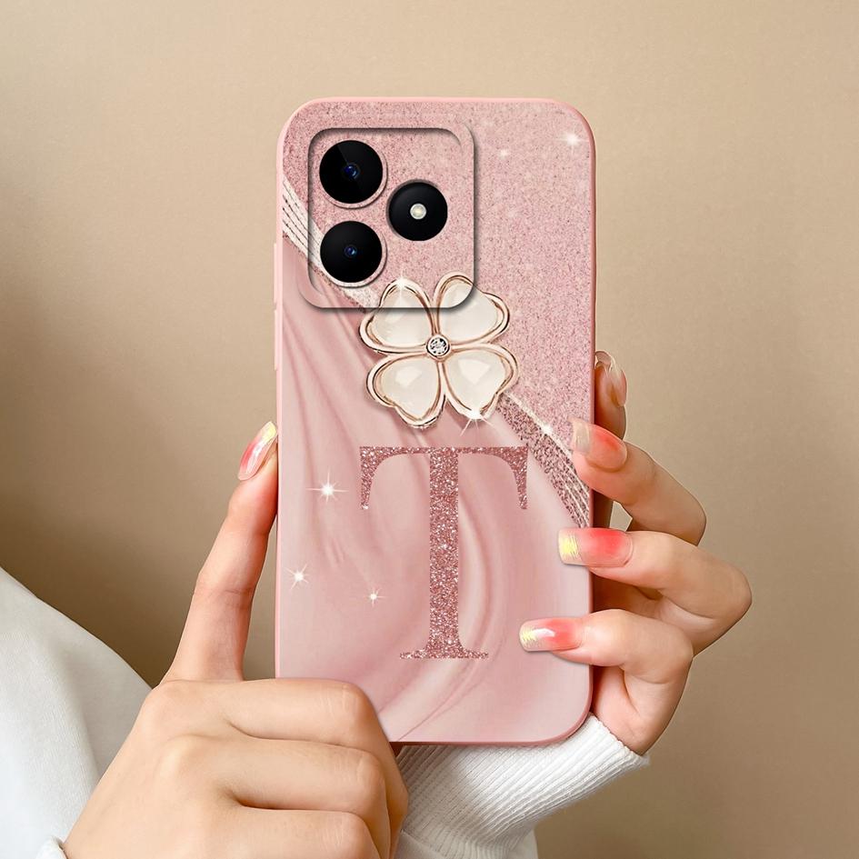 Для Realme C53 C25 C25S C25Y C30 C30S C31 C33 C35 C51 C61 C55 C65 C67 C75 4G 5G чехол для телефона креативный узор с буквами мягкий силиконовый корпус для OPPO Capa
