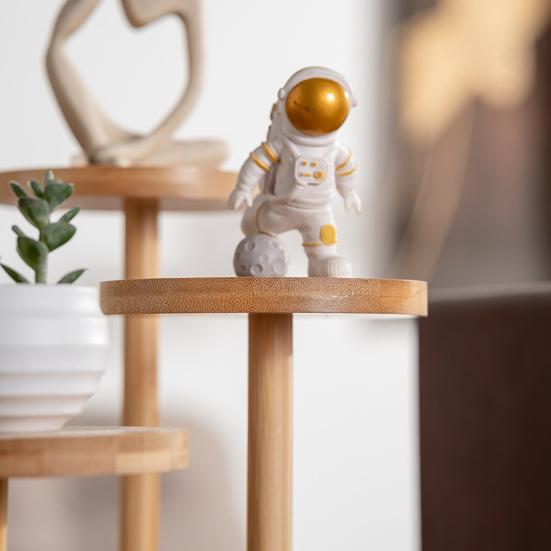 Tabletop Plant Stand Bamboo 5 Tier Flowerpot Stand Desk Window Sill Indoor Display Shelf for Corner Living Room Plants Decorations Figurines