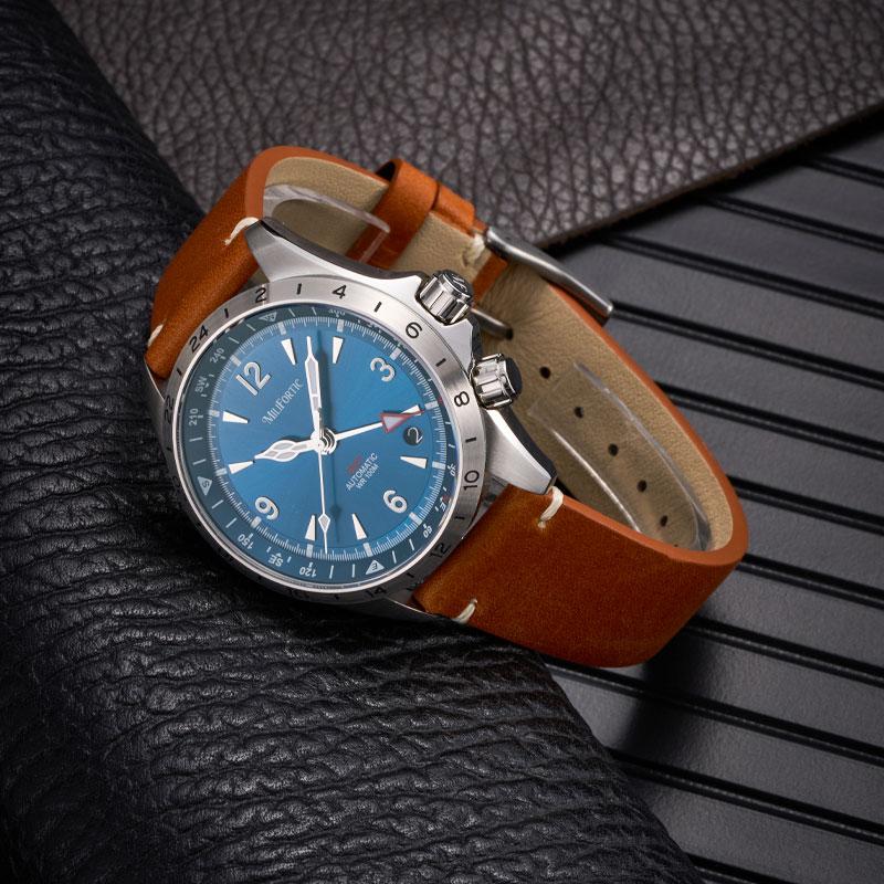 Milifortic 39,5 мм GMT Спортивные Часы Для Мужчин S103 6460 Автоматические Часы Сапфировое Стекло 10 ATM Alpinist Homage Механические Часы