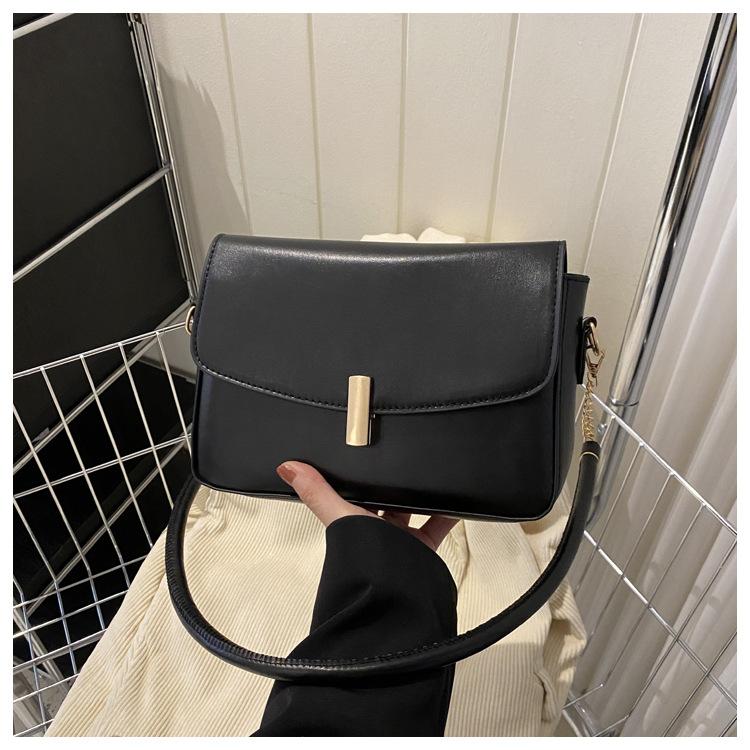 Простая однотонная зимняя ретро-текстура, модная дорожная сумка через плечо для женщин